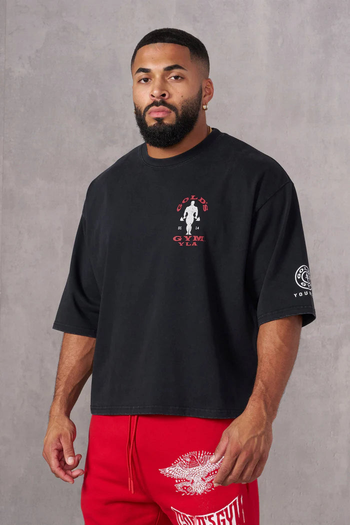 PREVENTA 4002 - Golds Gym New Age Tees - BLACK