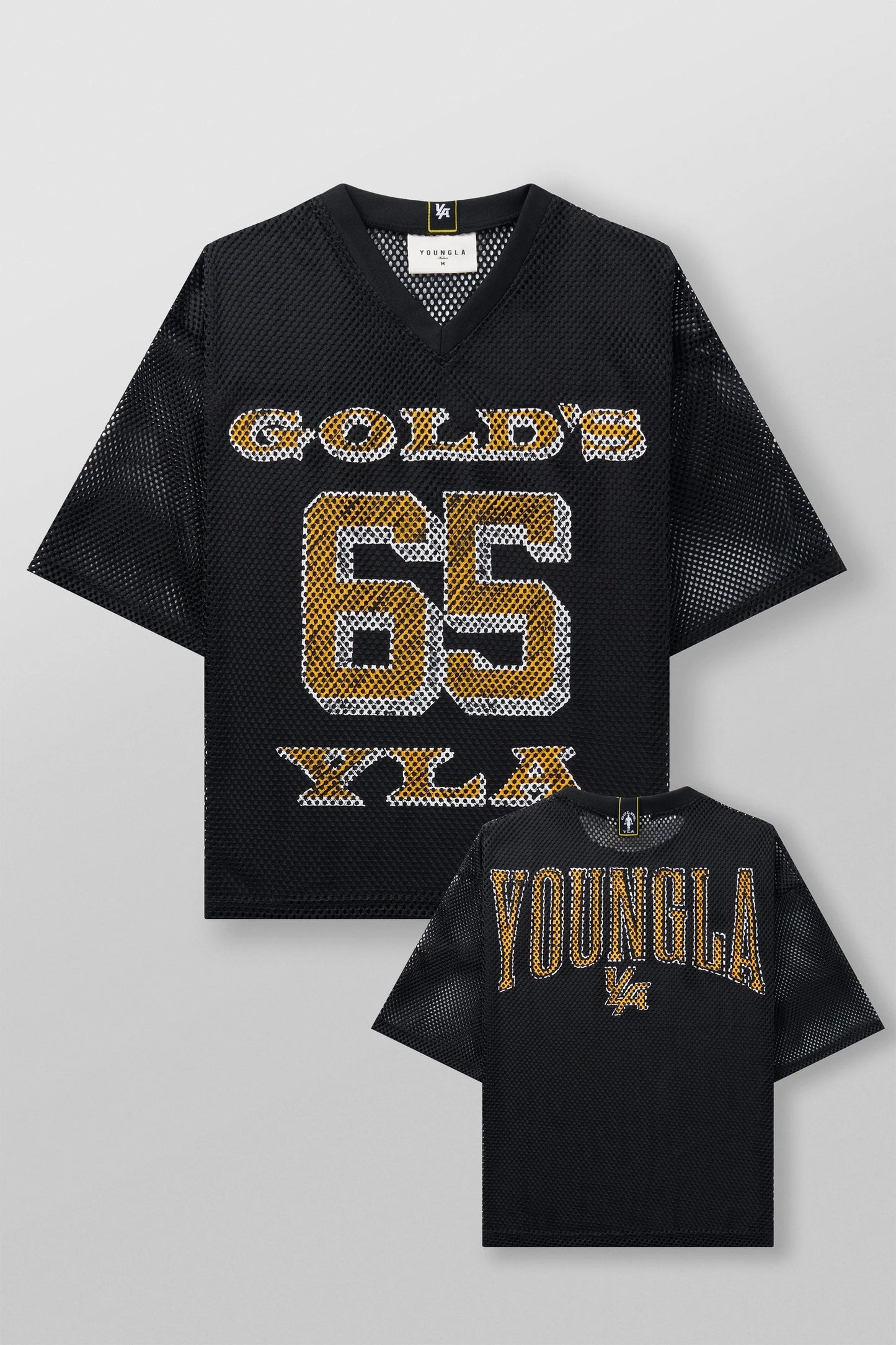 4078 - Golds Gym Jersey - Black - Última pieza en L