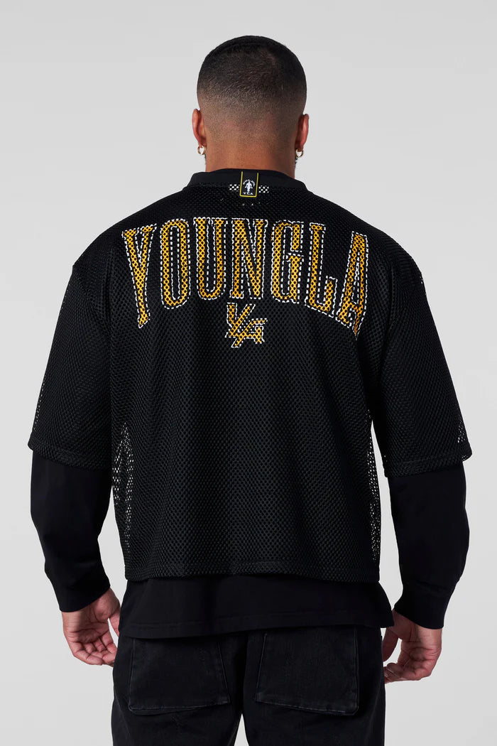 4078 - Golds Gym Jersey - Black - Última pieza en L