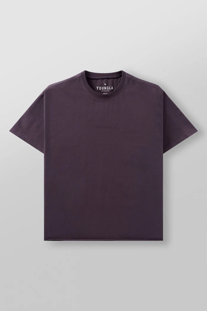 44097 - Cropped Tailored Tees | Purple Wash - Última pieza en S
