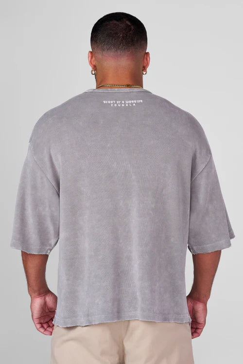 4122 - Gladiator Tees | Light Grey Wash - Última pieza en L