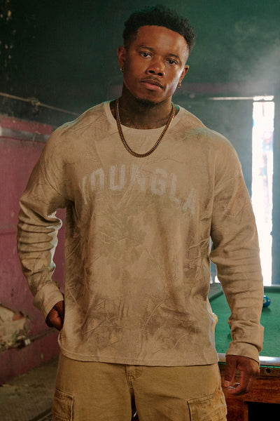 8054 - Thin Thermal Longsleeves Beige Camo