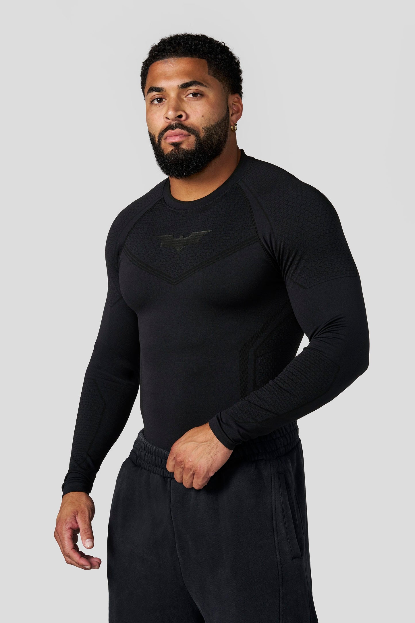 PRE-ORDEN: 8004 - Batman Compression Manga Larga | All Black