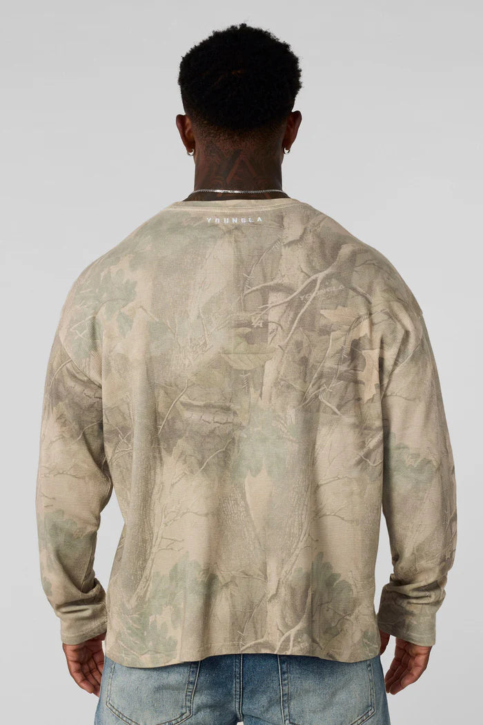 8054 - Thin Thermal Longsleeves Beige Camo