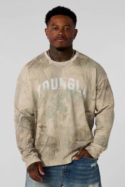 8054 - Thin Thermal Longsleeves Beige Camo