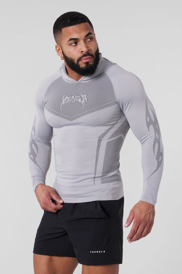 8062 - Warrior Compression Hoodies - Gris