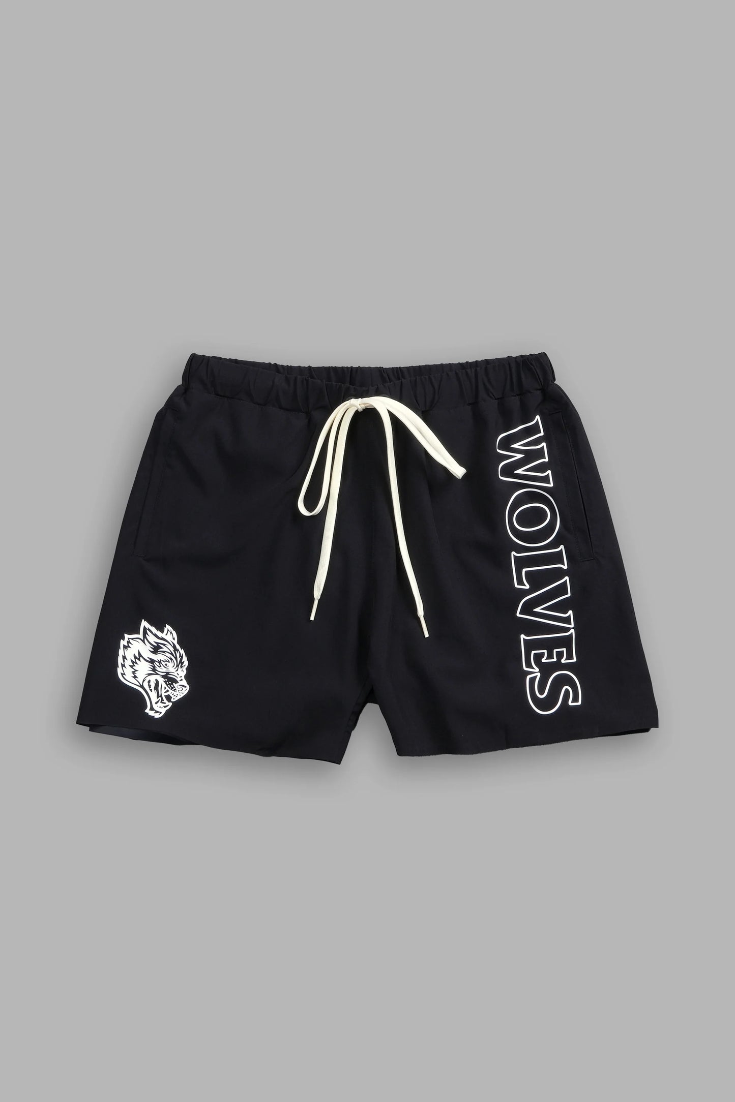 DS - Wolves Hardcore Compression Shorts in Black