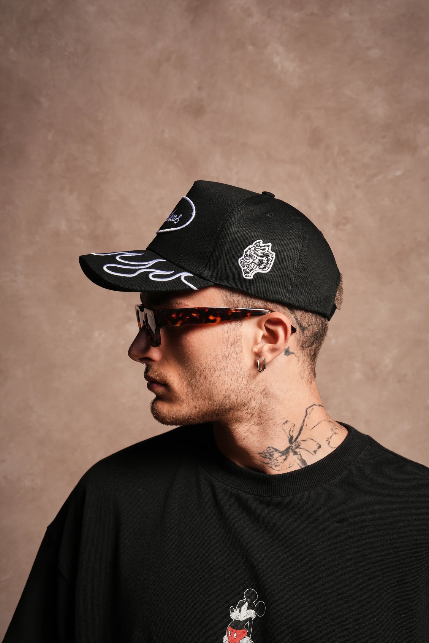 Big Bad Wolf 5 Panel Hat | Black