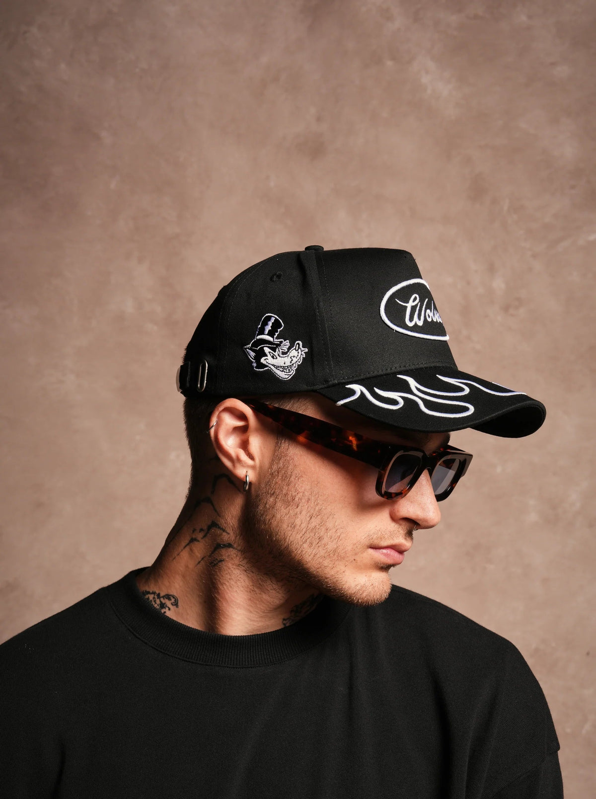 Big Bad Wolf 5 Panel Hat | Black