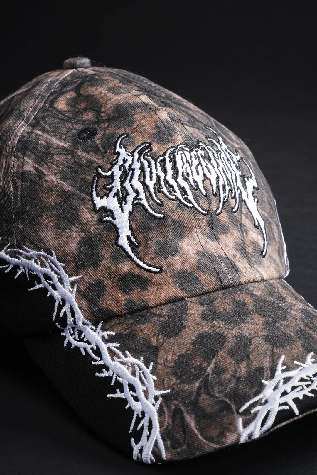 Infected Strapback Hat | Cyber Leopard/Black
