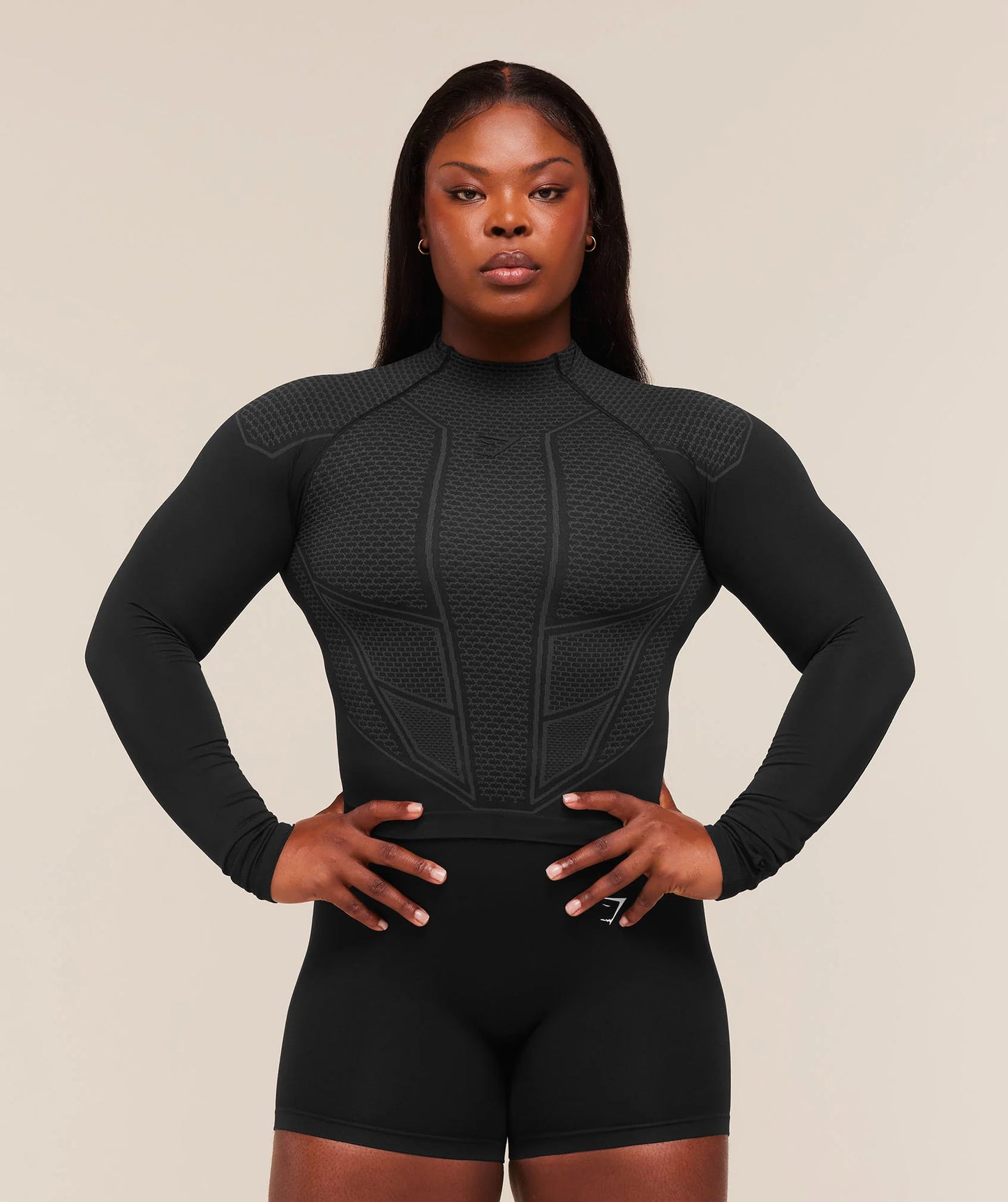 PRE-ORDEN: Onyx V1 Long Sleeve Top | Black/Onyx Grey