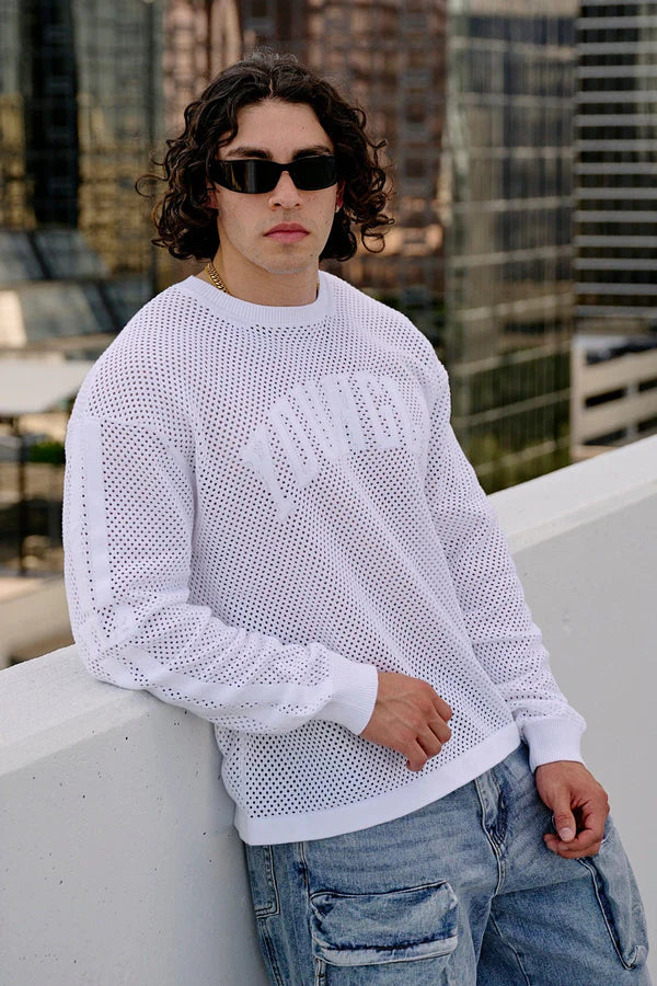 8016 - 99 Knit Long Sleeves - Blanca - Última pieza en S