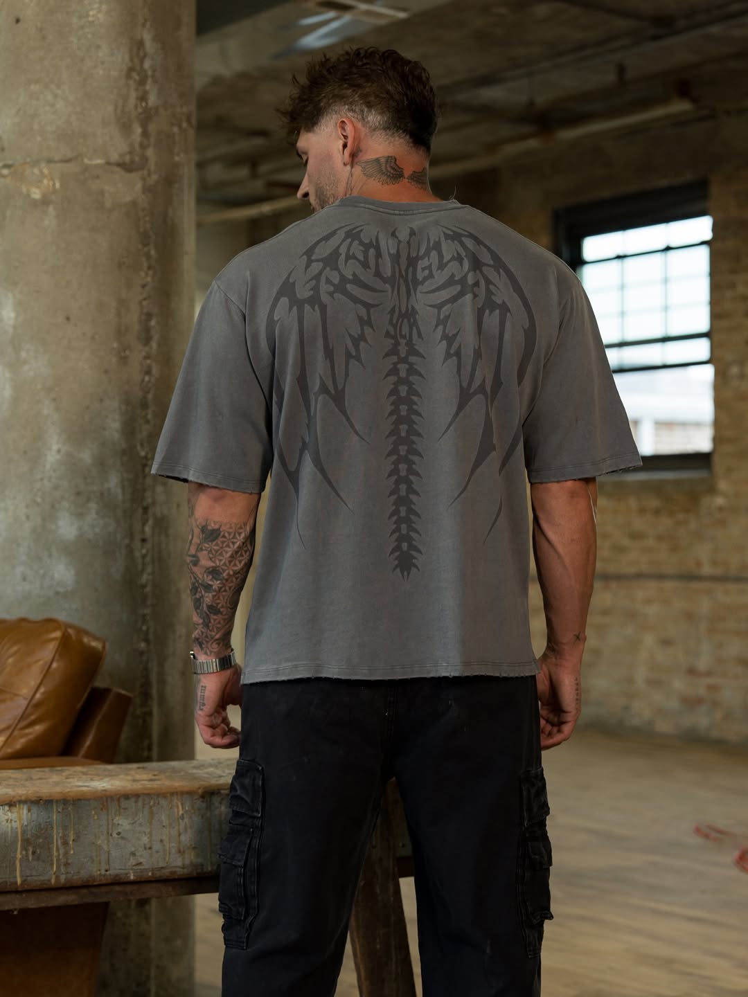 4234 - Backbone Tees - Grey Wash