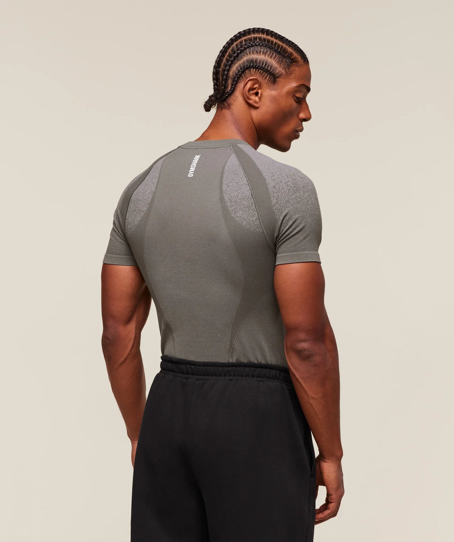 GS - Shadow Seamless T Shirt in Meteor Grey
