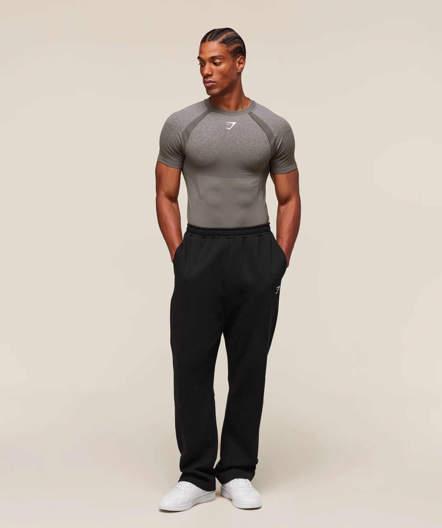 GS - Shadow Seamless T Shirt in Meteor Grey