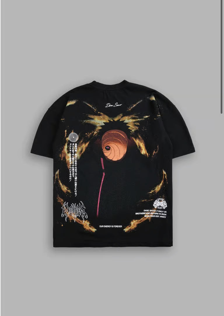 DS - BEHIND THE MASK "PREMIUM" OVERSIZED TEE IN BLACK
