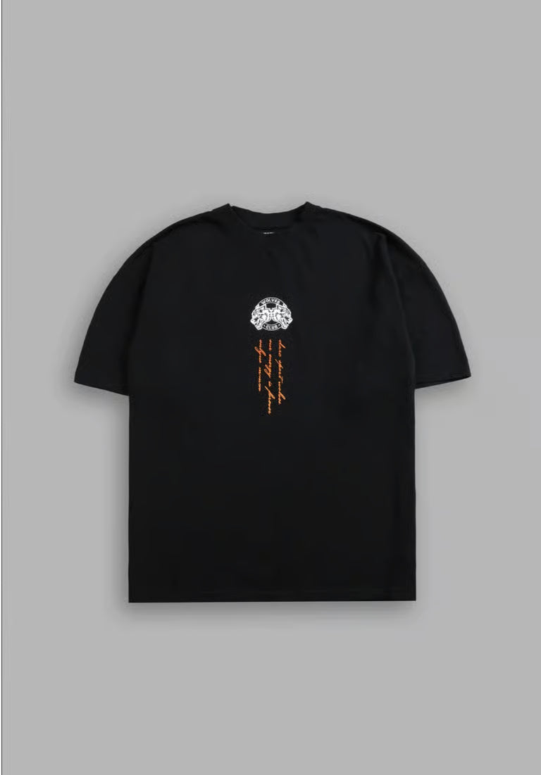 DS - BEHIND THE MASK "PREMIUM" OVERSIZED TEE IN BLACK