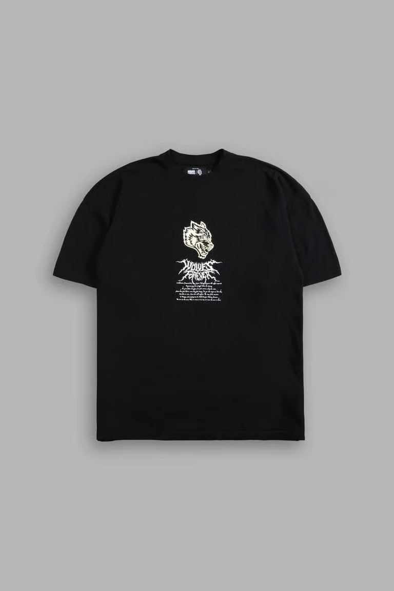 DS - UNDER THE MOON "PREMIUM" OVERSIZED TEE IN BLACK - ÚLTIMAS PIEZA: S
