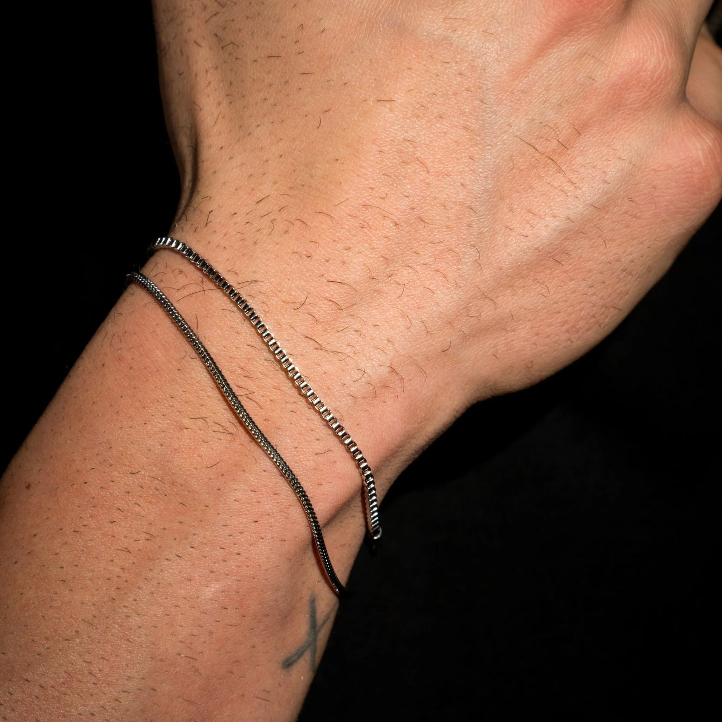 Minimal Box Bracelet - Silver RG377