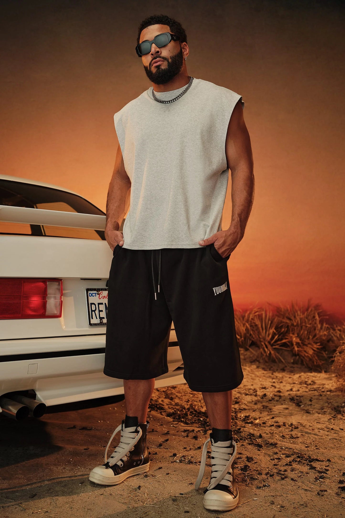 PRE-ORDEN: 3019 - Elevated Cut-Off | Heather Grey