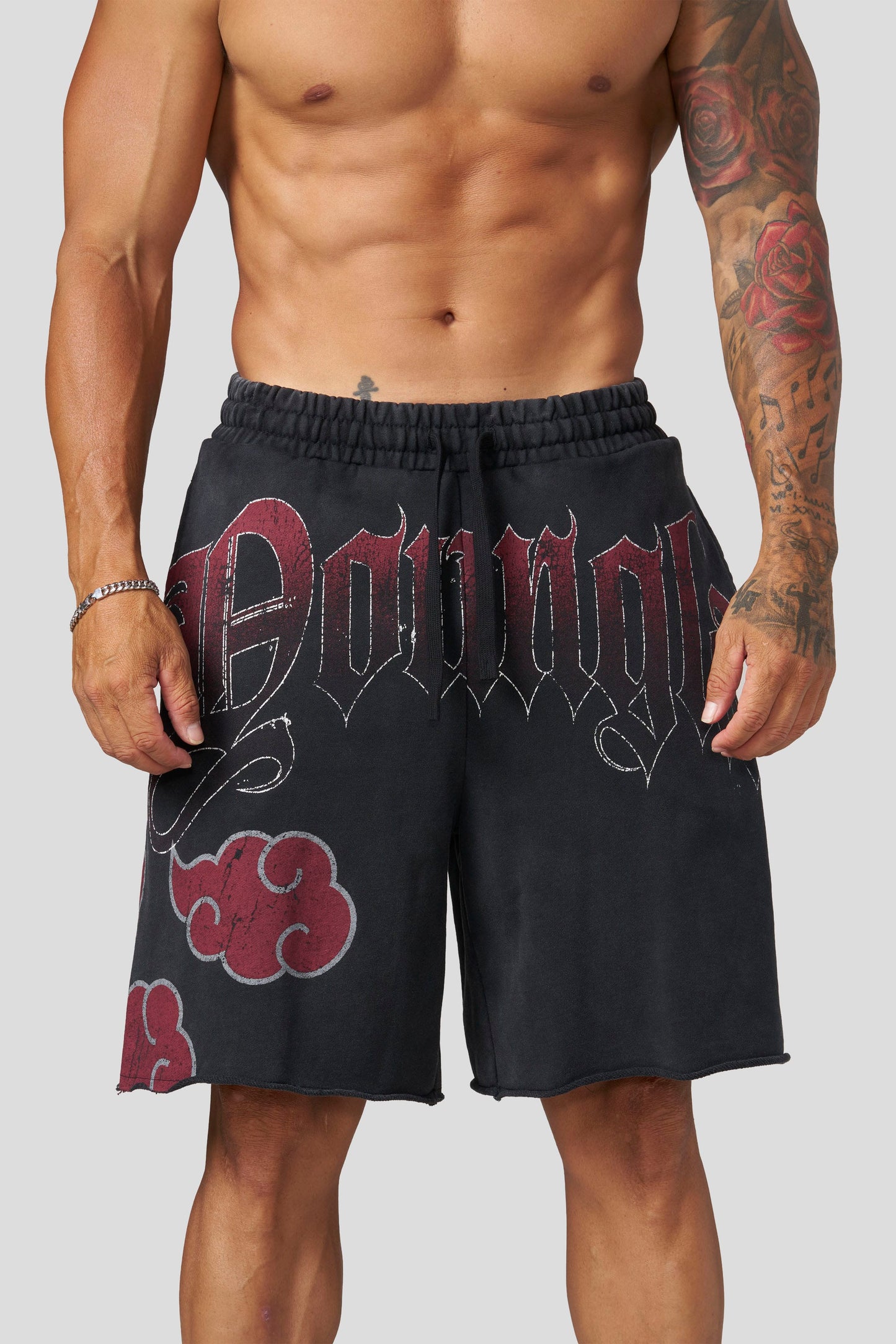 PRE-ORDEN: 1002 - Naruto Sweat Shorts | Akatsuki