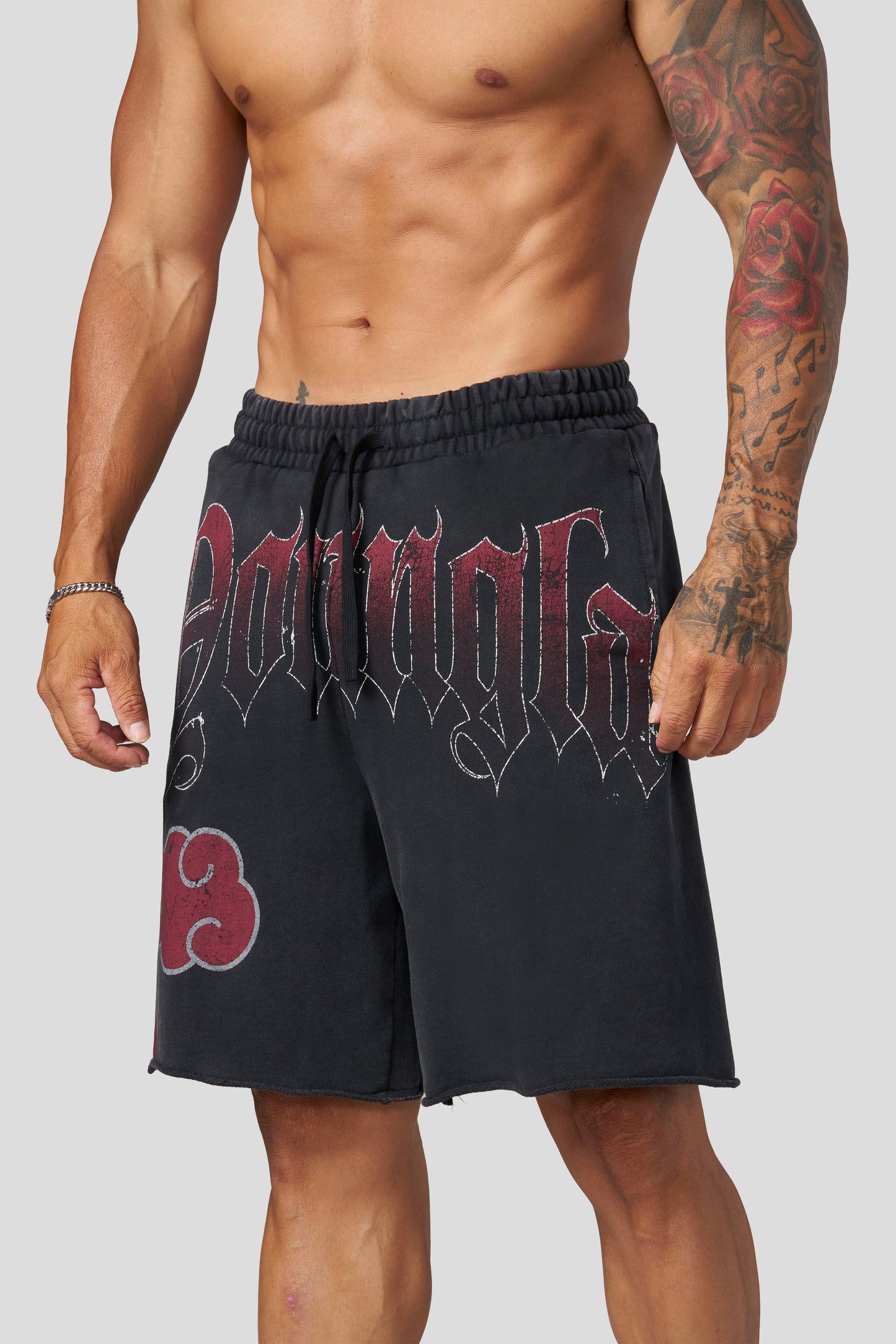 PRE-ORDEN: 1002 - Naruto Sweat Shorts | Akatsuki
