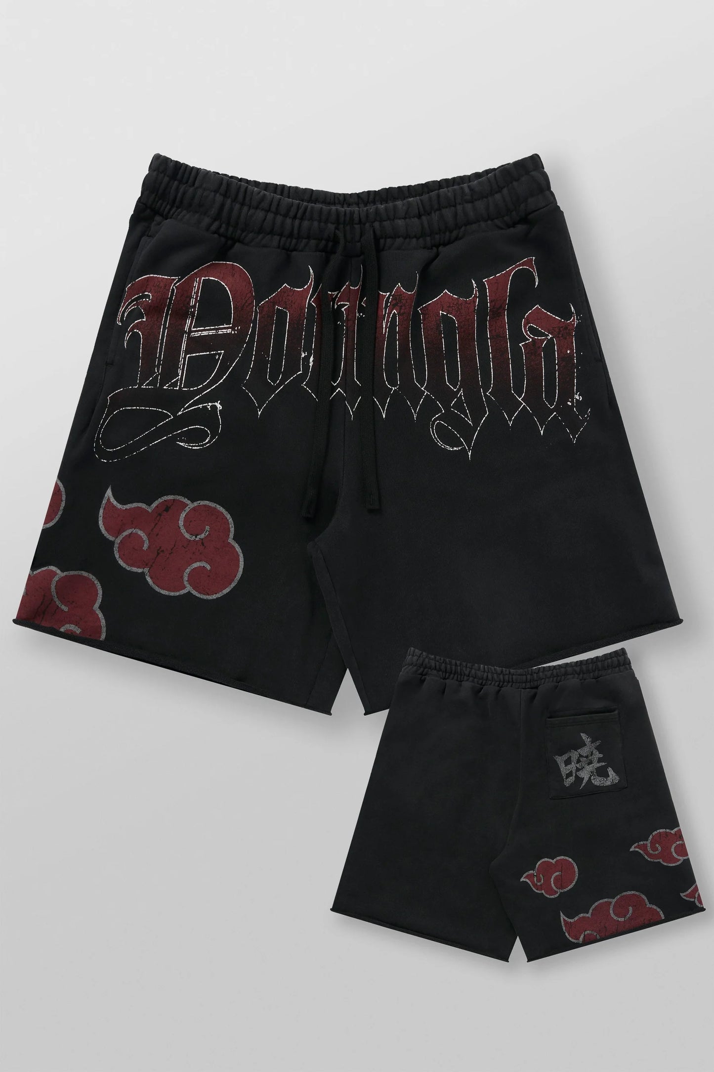 PRE-ORDEN: 1002 - Naruto Sweat Shorts | Akatsuki