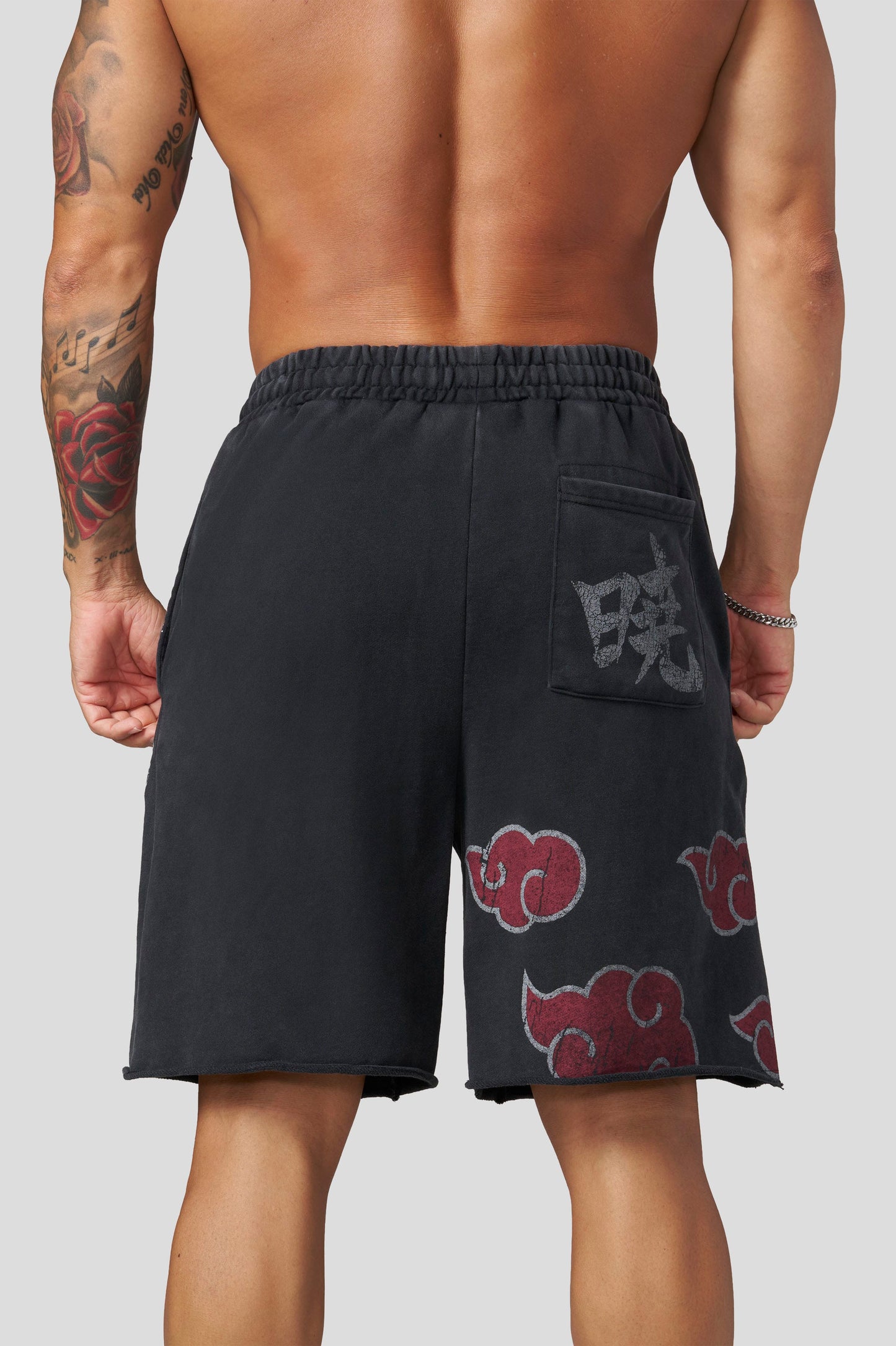 PRE-ORDEN: 1002 - Naruto Sweat Shorts | Akatsuki