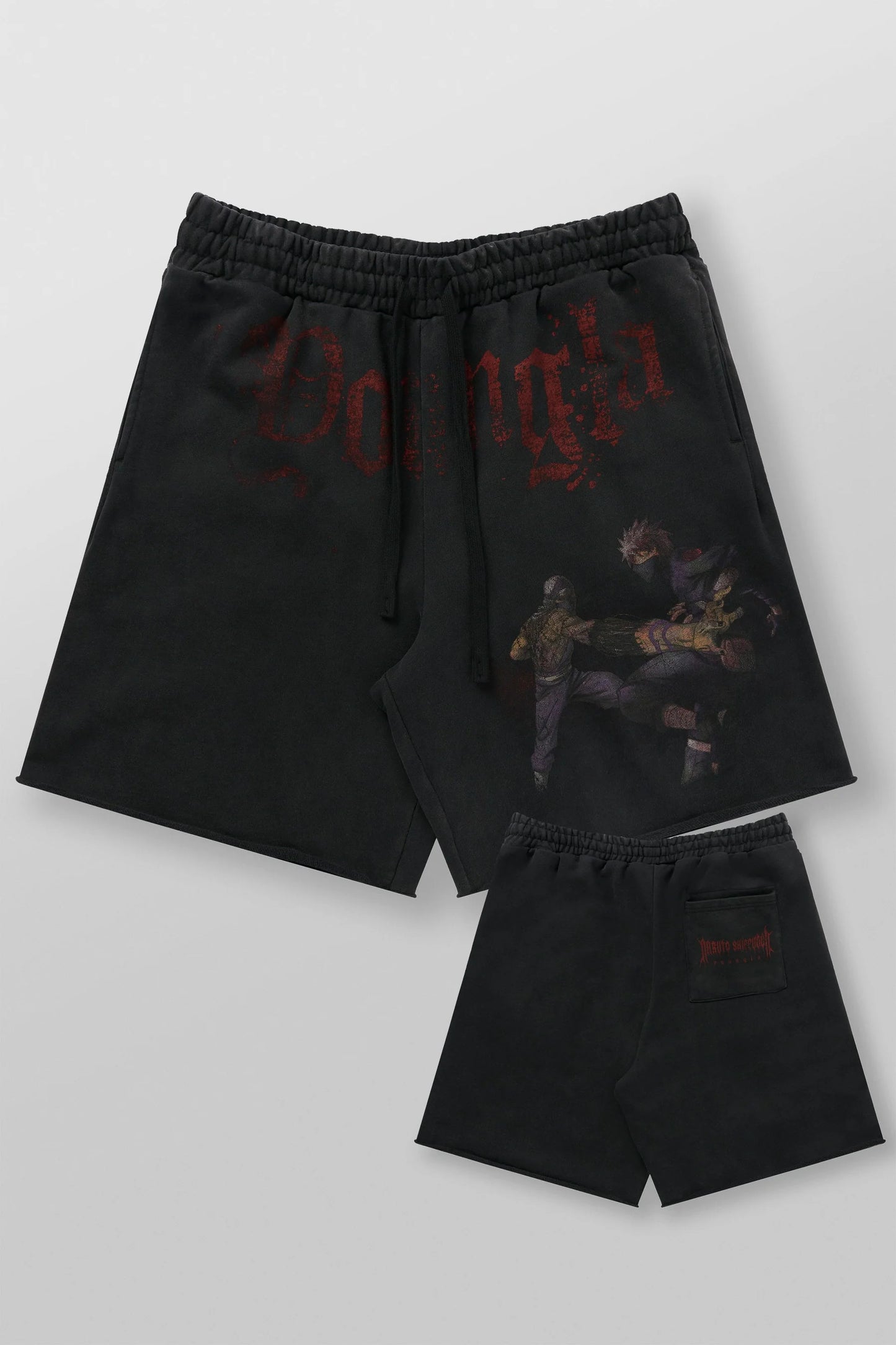 PRE-ORDEN: 1002 - Naruto Sweat Shorts | Kakashi vs Zabuza
