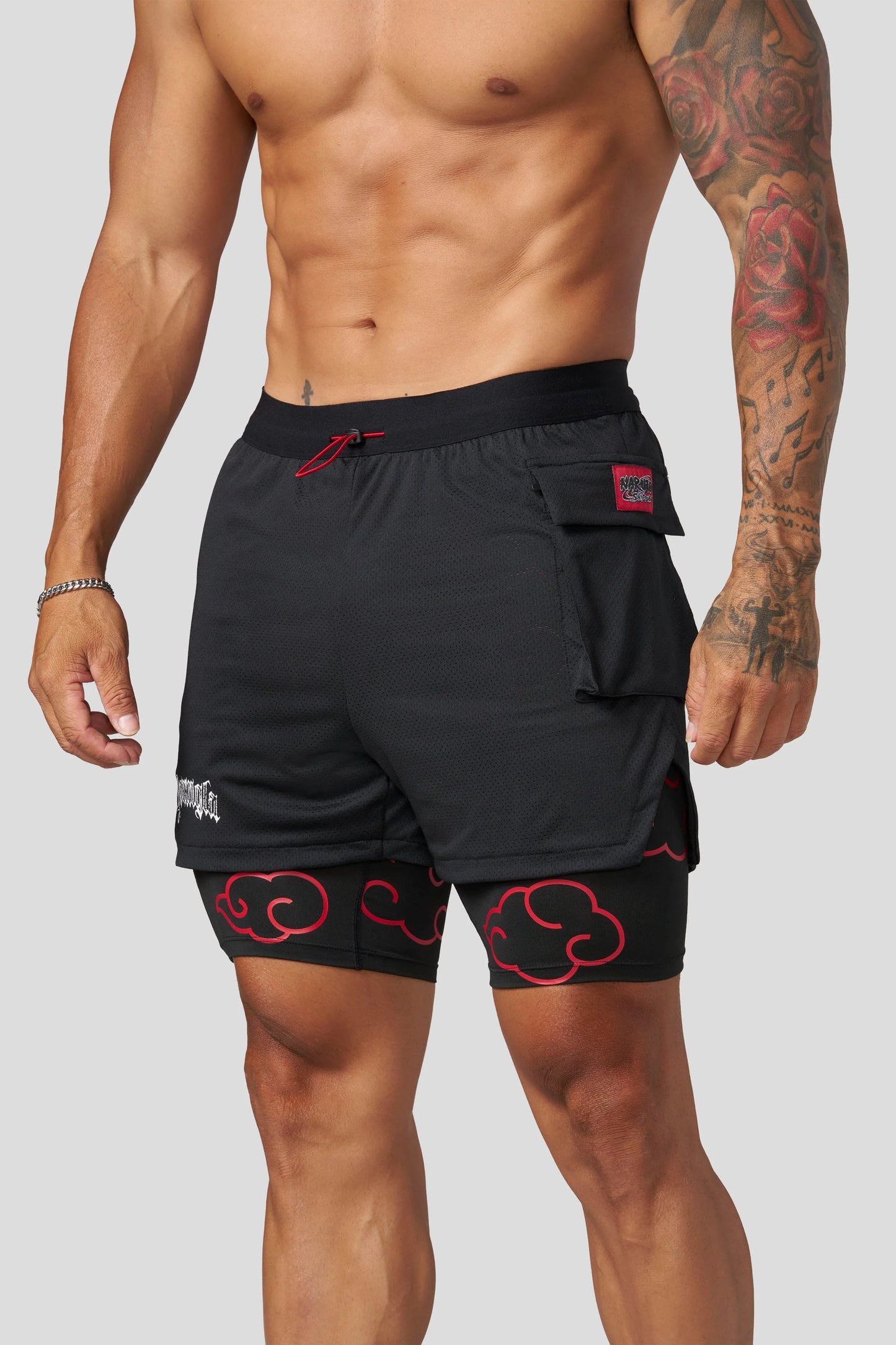 PRE-ORDEN: 1094 - Naruto Compression Shorts | Black