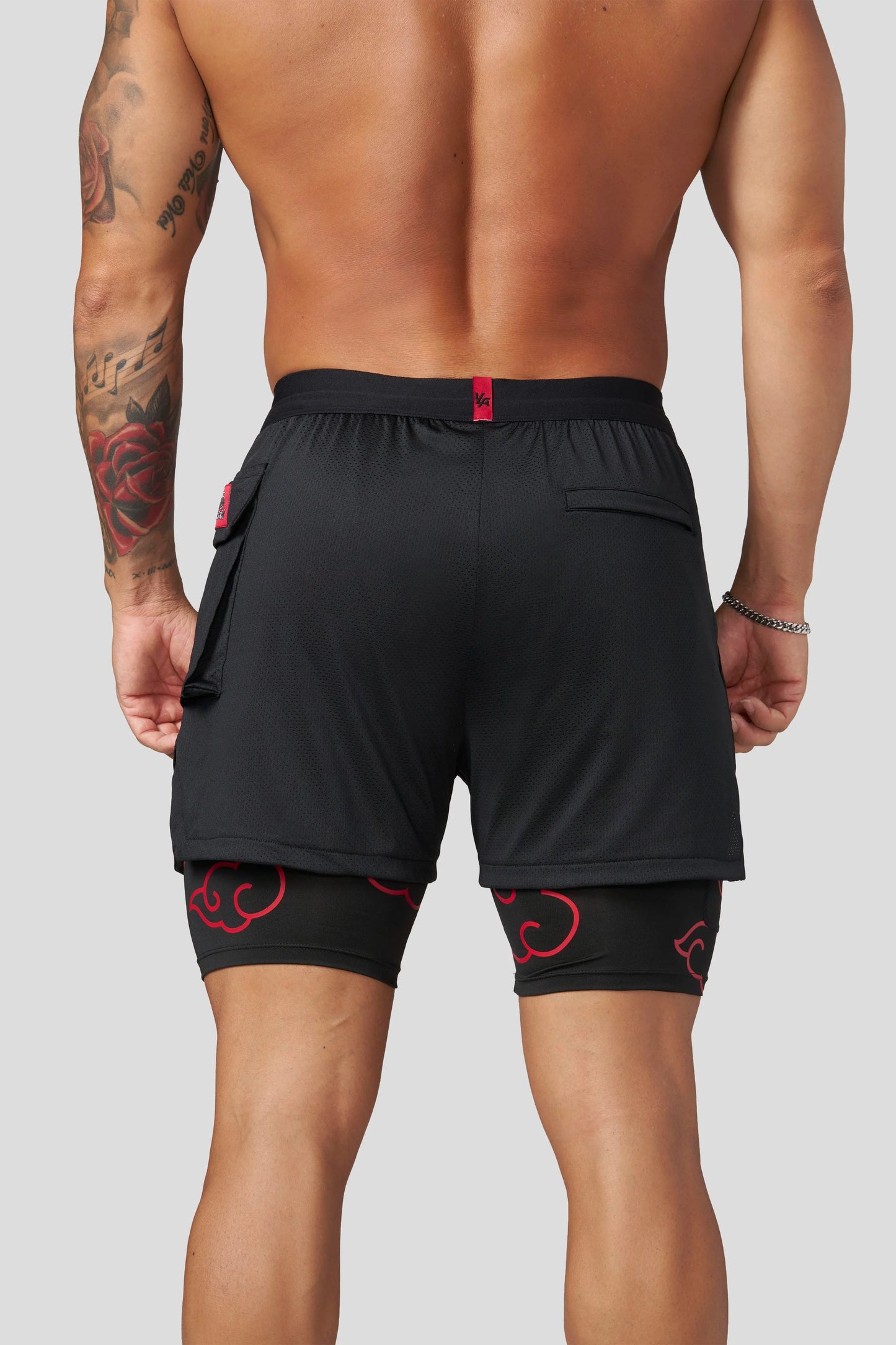 PRE-ORDEN: 1094 - Naruto Compression Shorts | Black