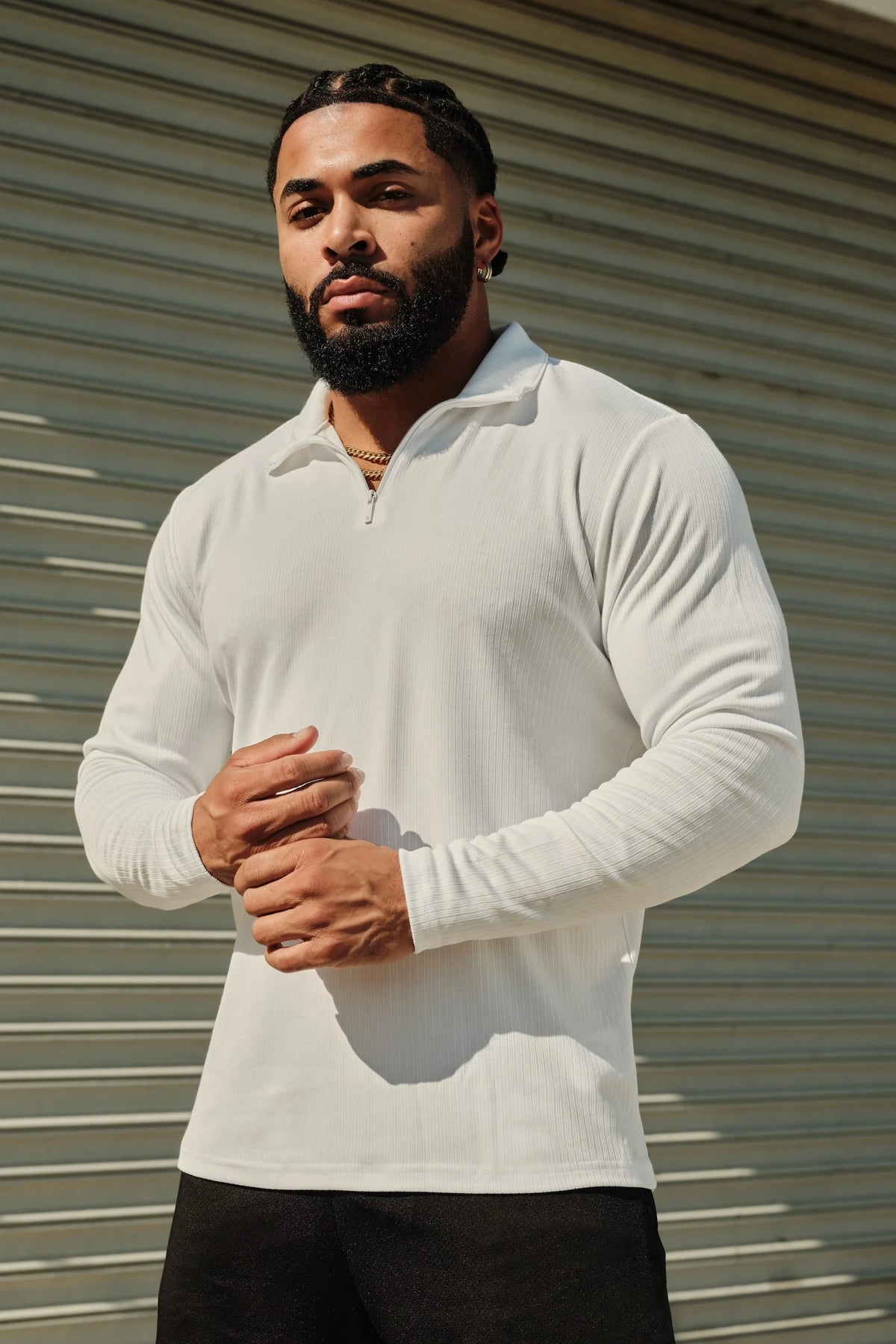 PRE-ORDEN: 8124 - Essential Quarter Zip | White