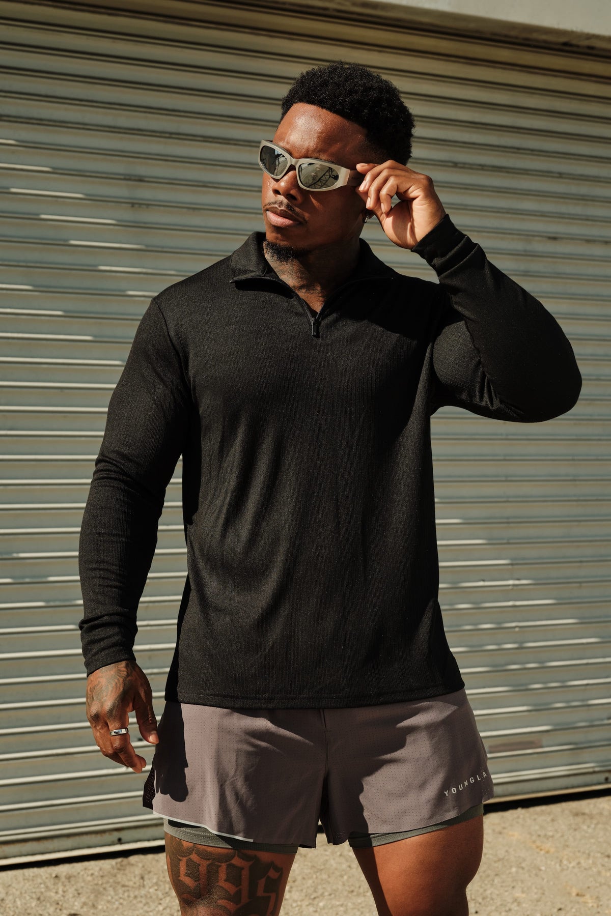 PRE-ORDEN: 8124 - Essential Quarter Zip | Black