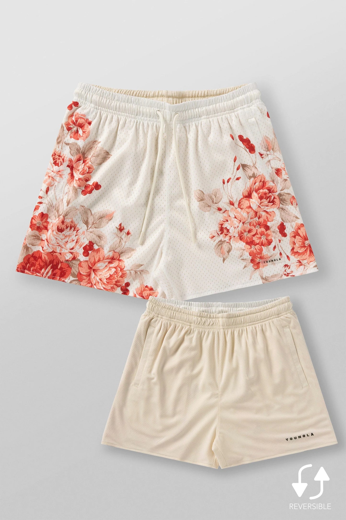 1111 - Skulls & Roses Reversible Shorts | Off-White Autumn