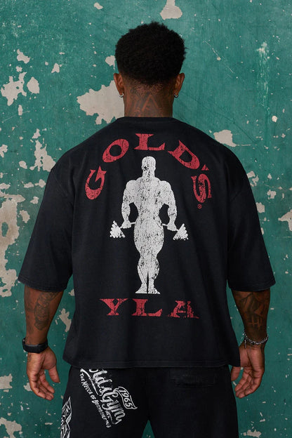 4002 - Golds Gym New Age Tees - BLACK