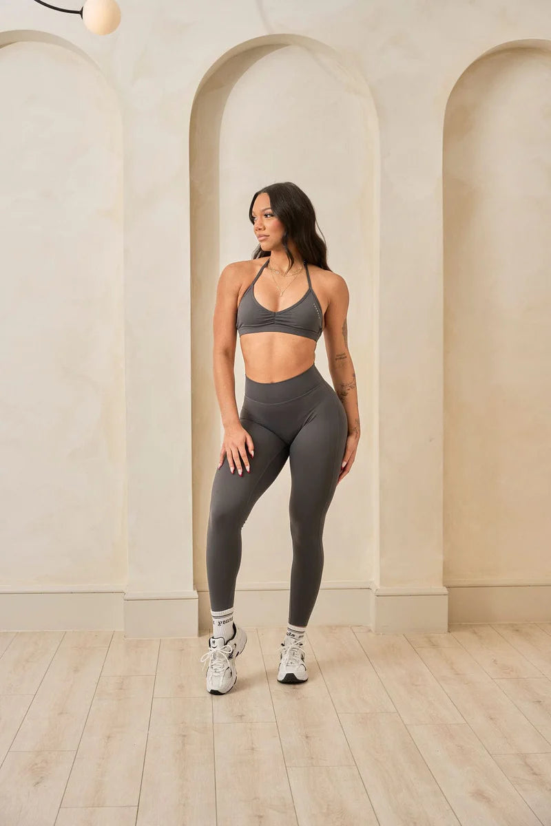 W335 - Urban V-neck Bra | Charcoal