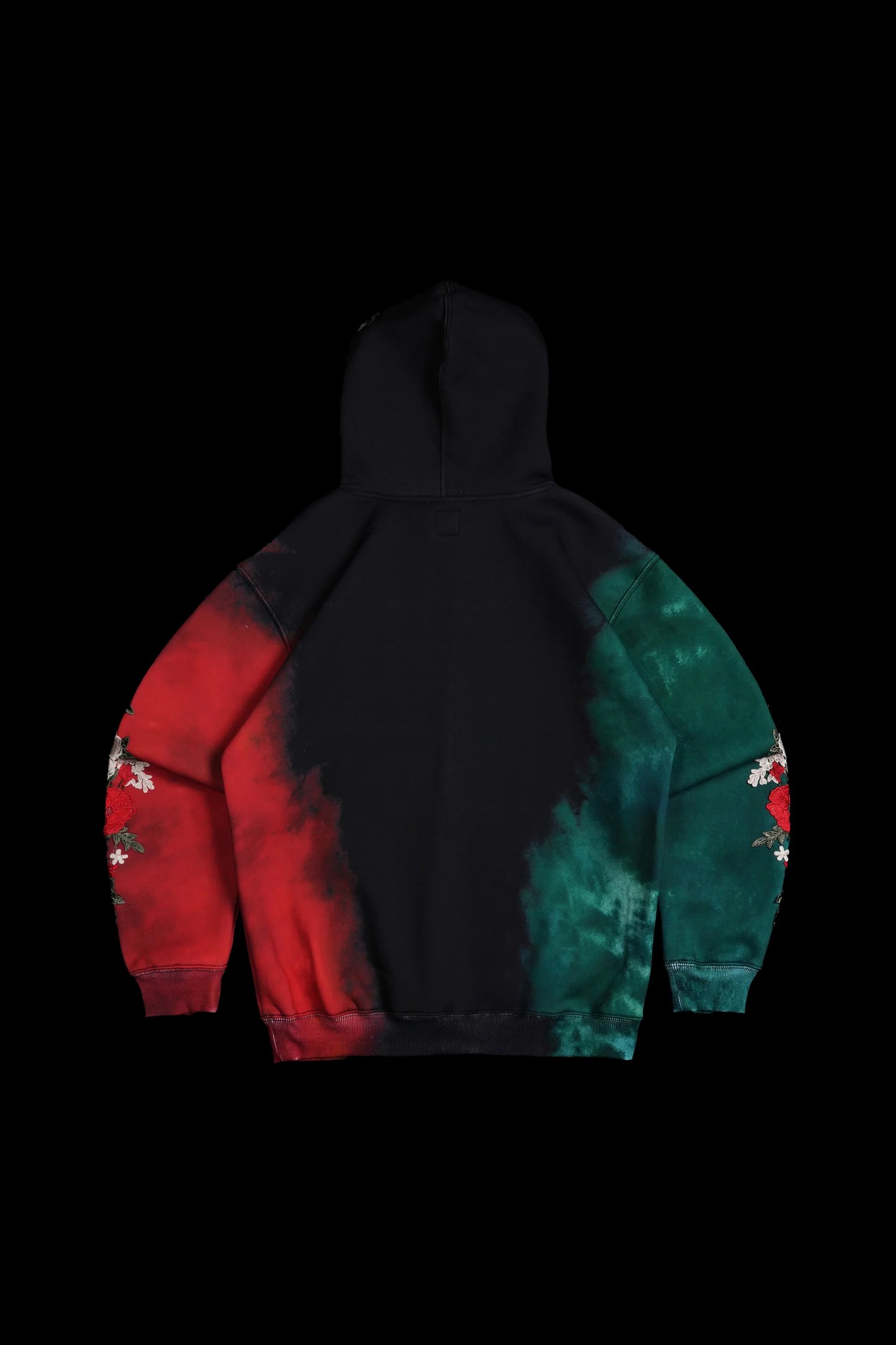 Viva La Rose Indie Classic Hoodie in Deep Green/Black/Radiant Red