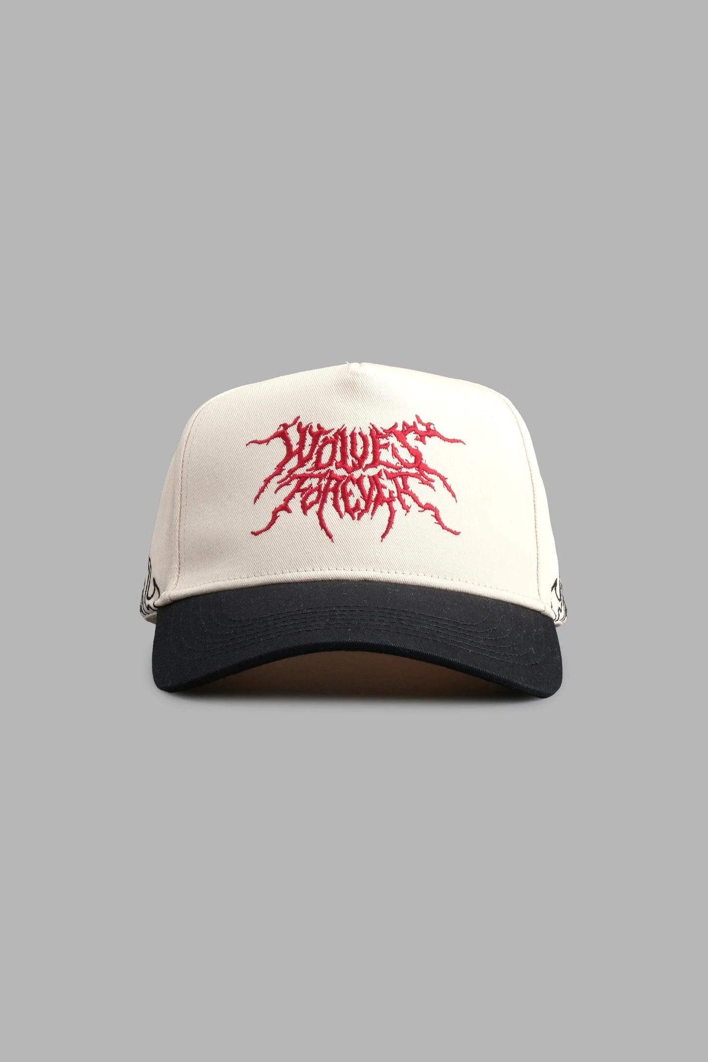 Forged From Iron 5 Panel Hat in Cream/Black