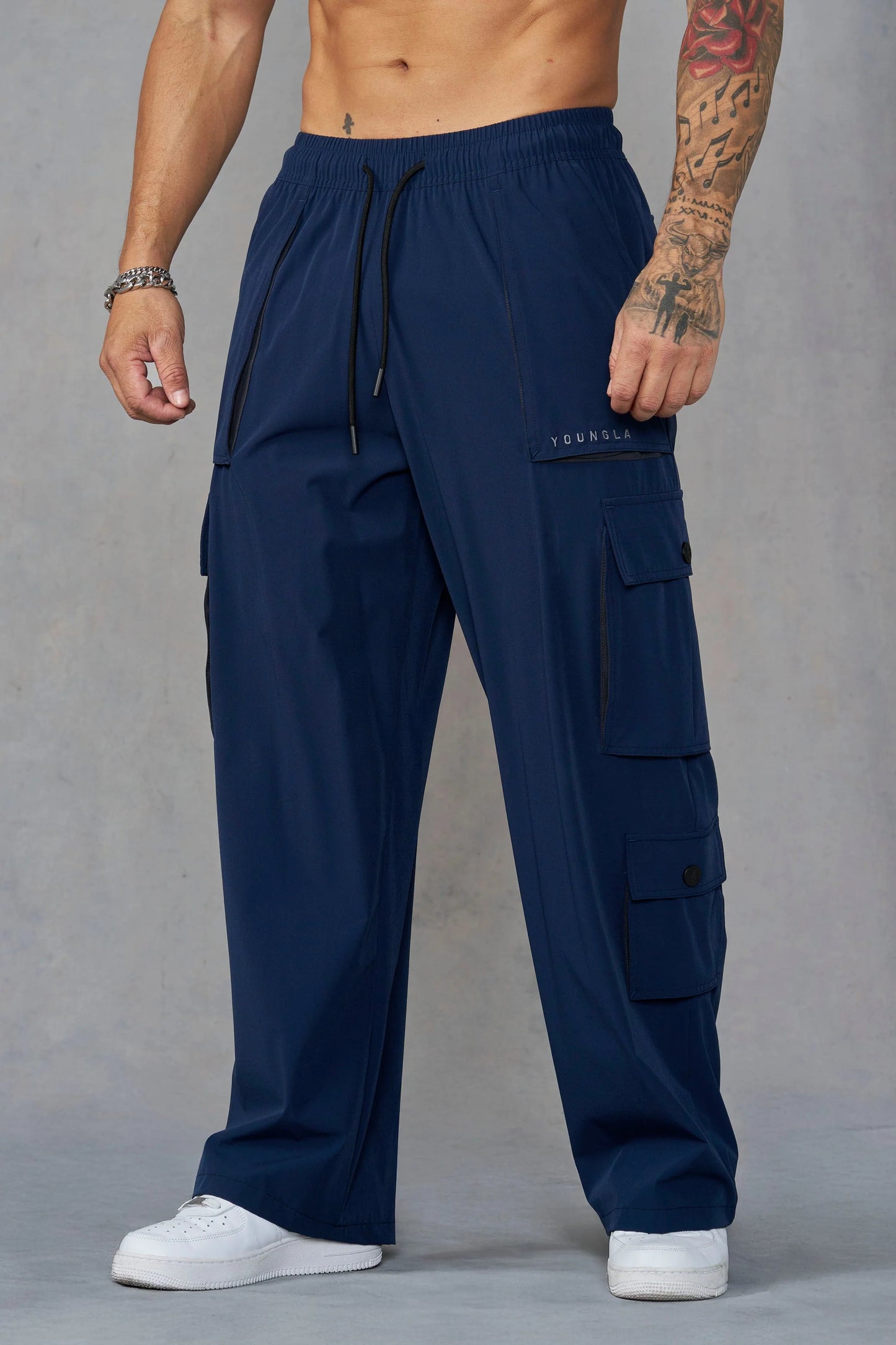 2023 - Baggy Gym Cargos | Dark Navy