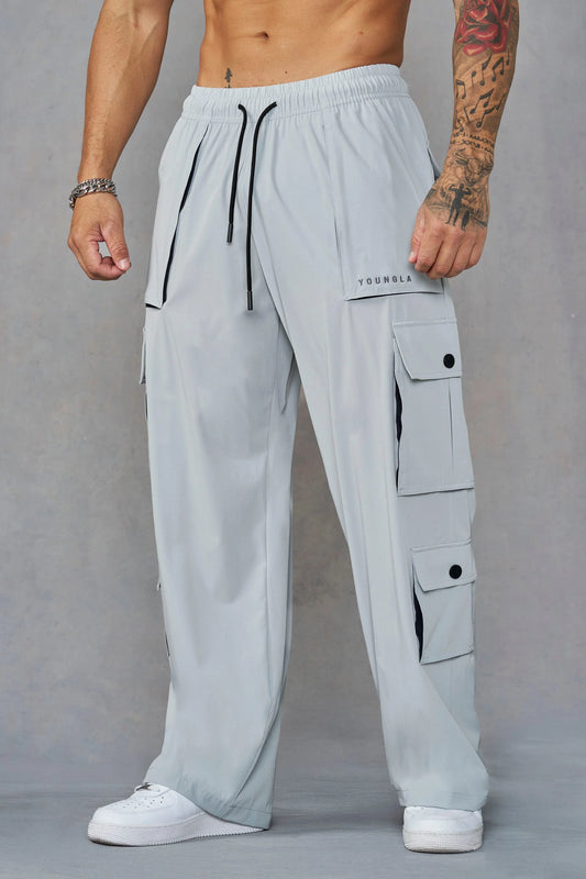2023 - Baggy Gym Cargos | Grey