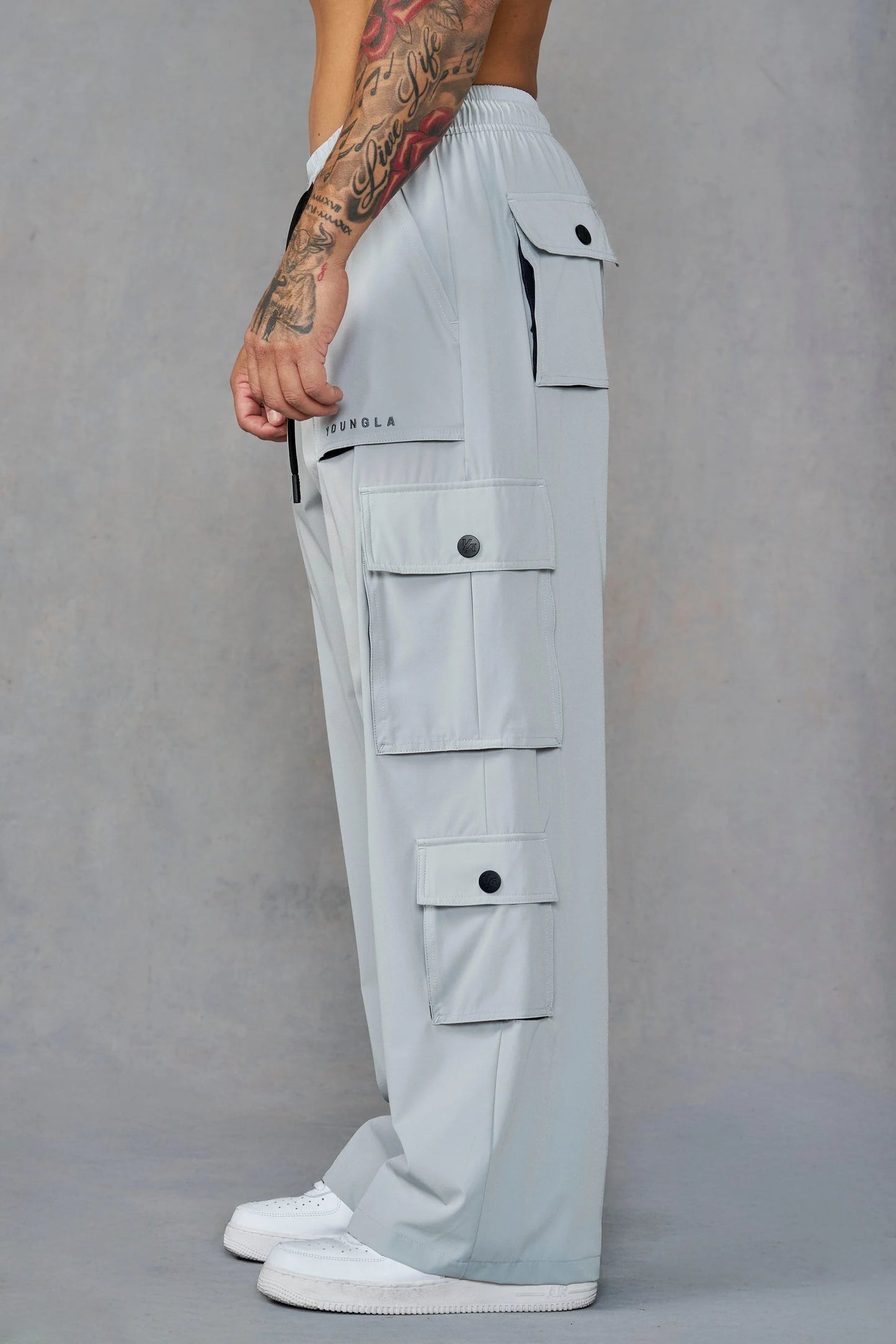 2023 - Baggy Gym Cargos | Grey