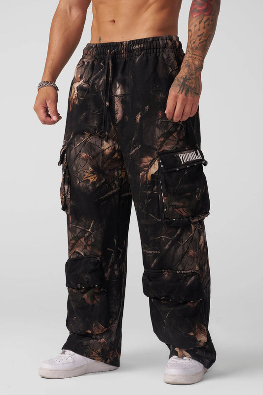 2033 - Heritage Camo Cargo Sweats | Black Tree Camo