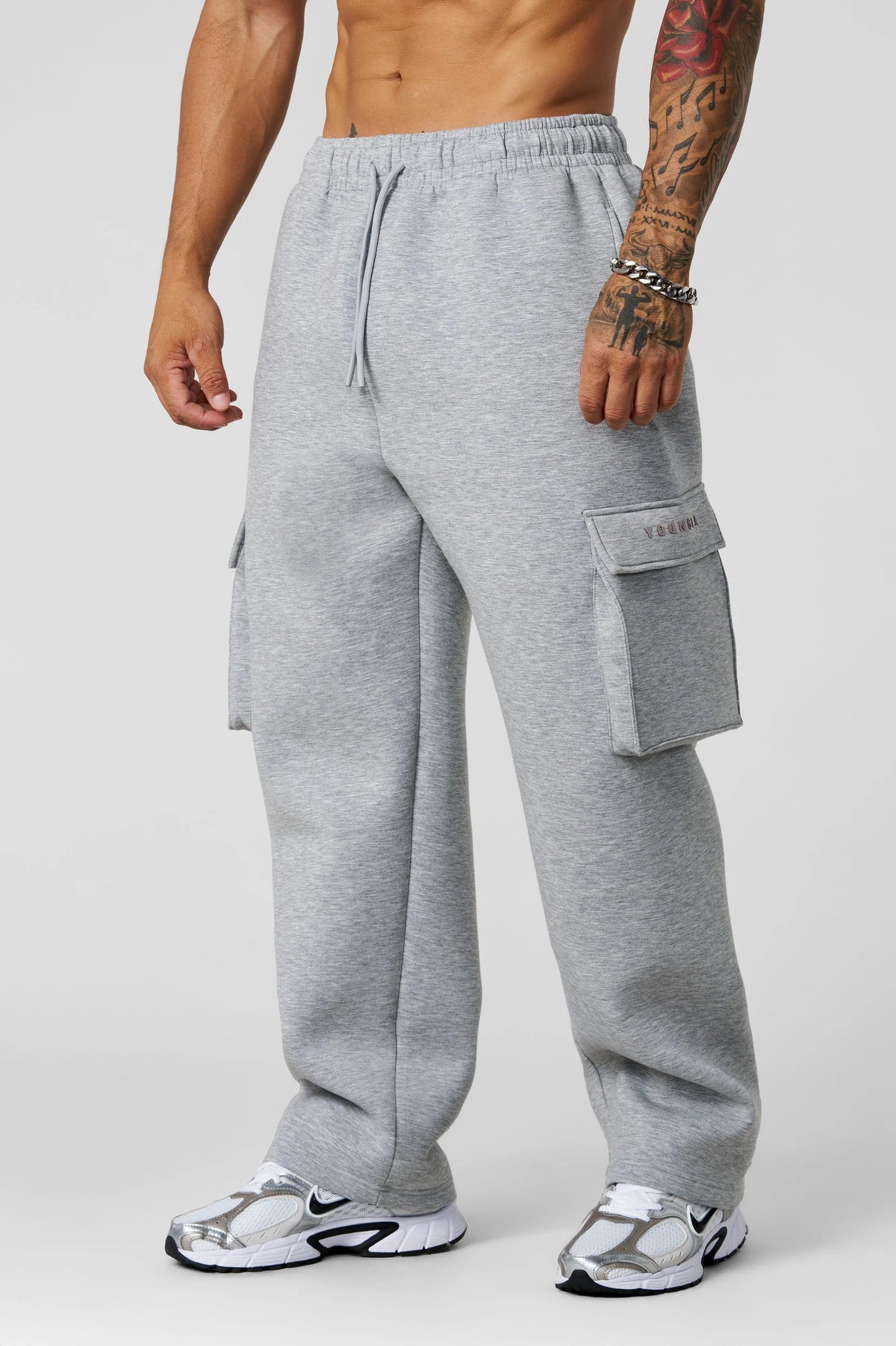 2047 - Scuba Cargo Sweats | Heather Grey