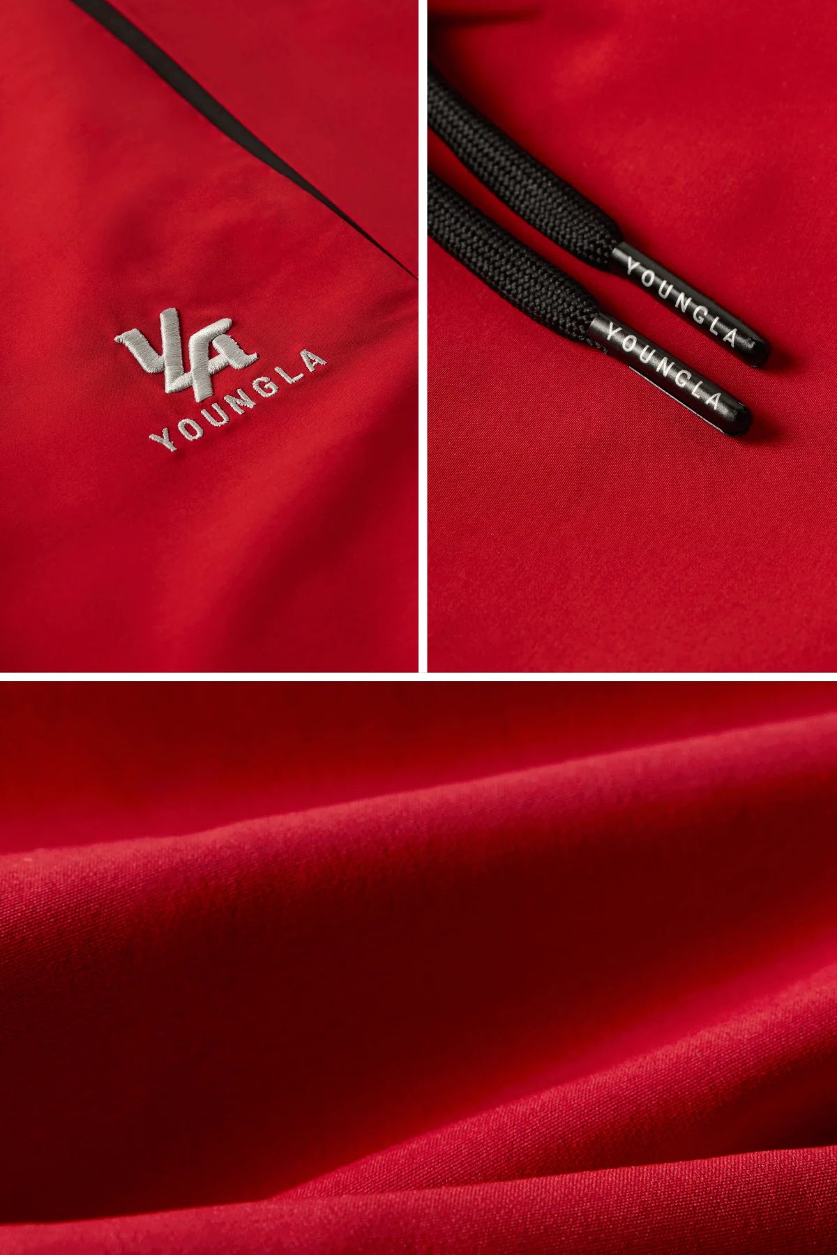 2057 - Fight Week Tracksuit Pants | Red/Black