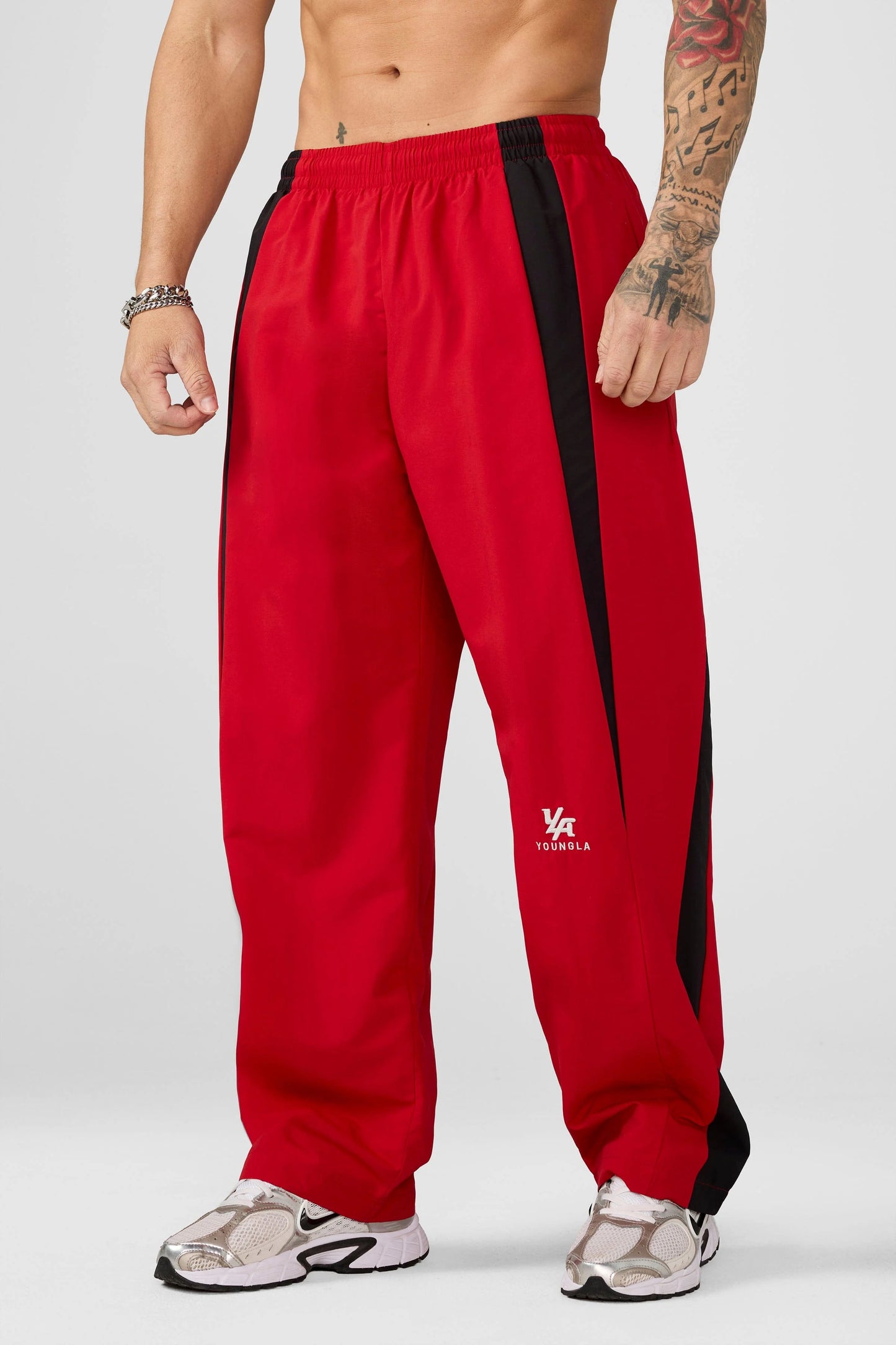 2057 - Fight Week Tracksuit Pants | Red/Black