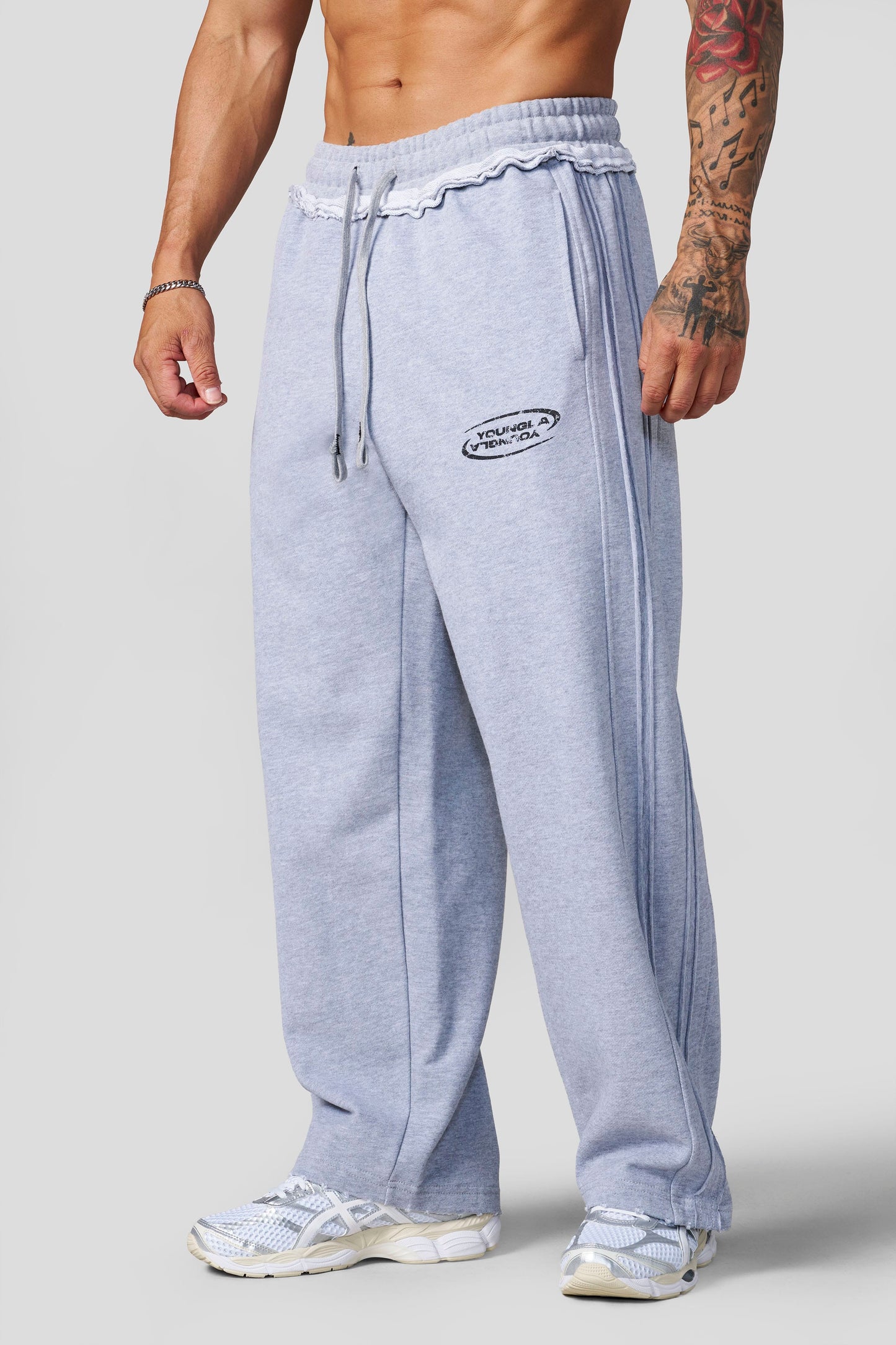 2121 - Raw Pipe Sweats | Heather Grey