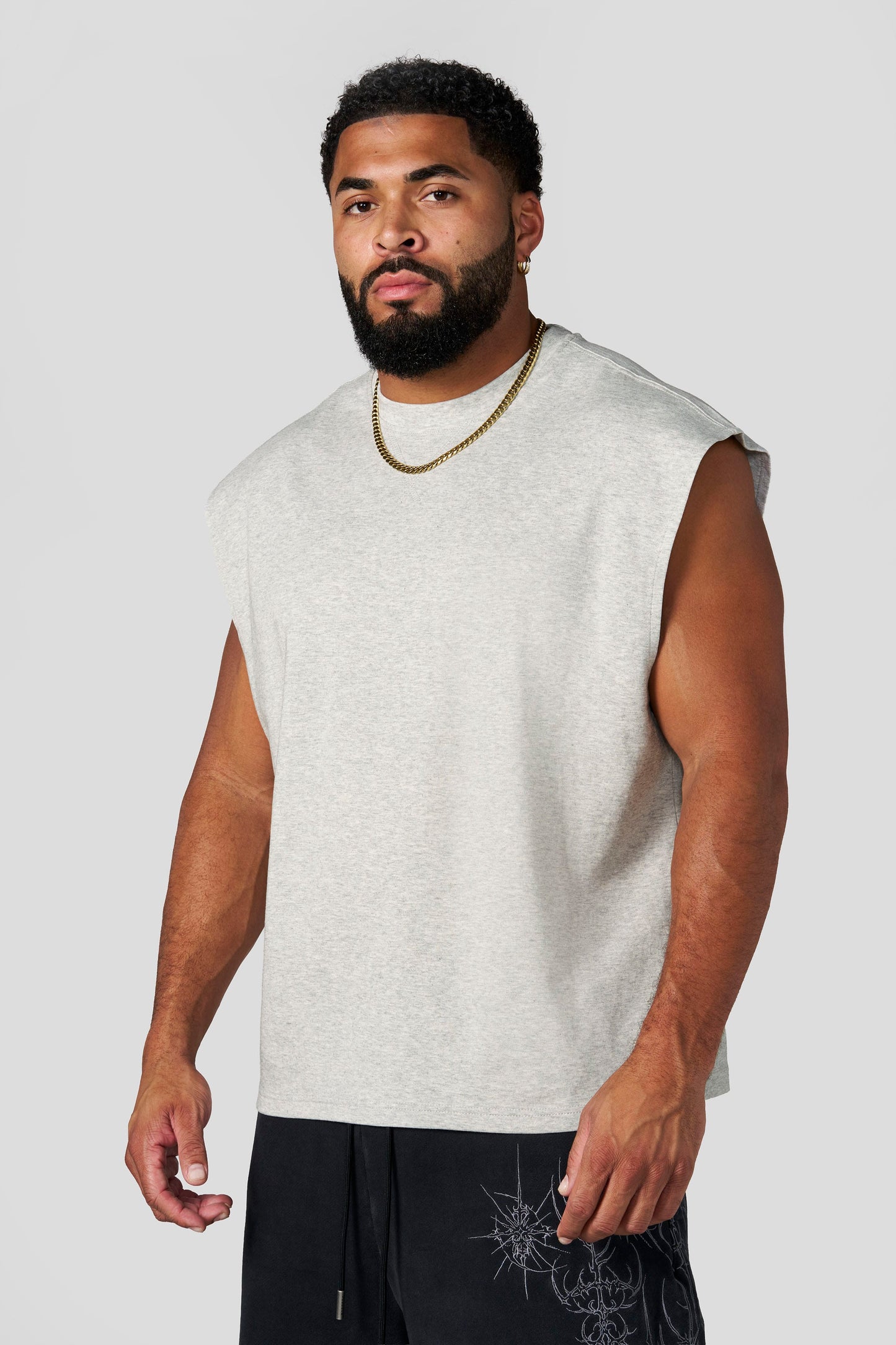 PRE-ORDEN: 3019 - Elevated Cut-Off | Heather Grey