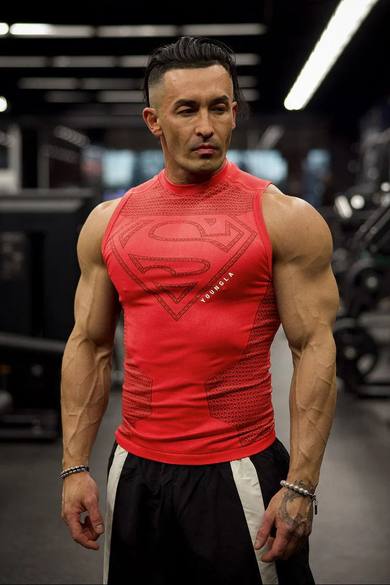 3047 - Superman Compression Tanks | Red