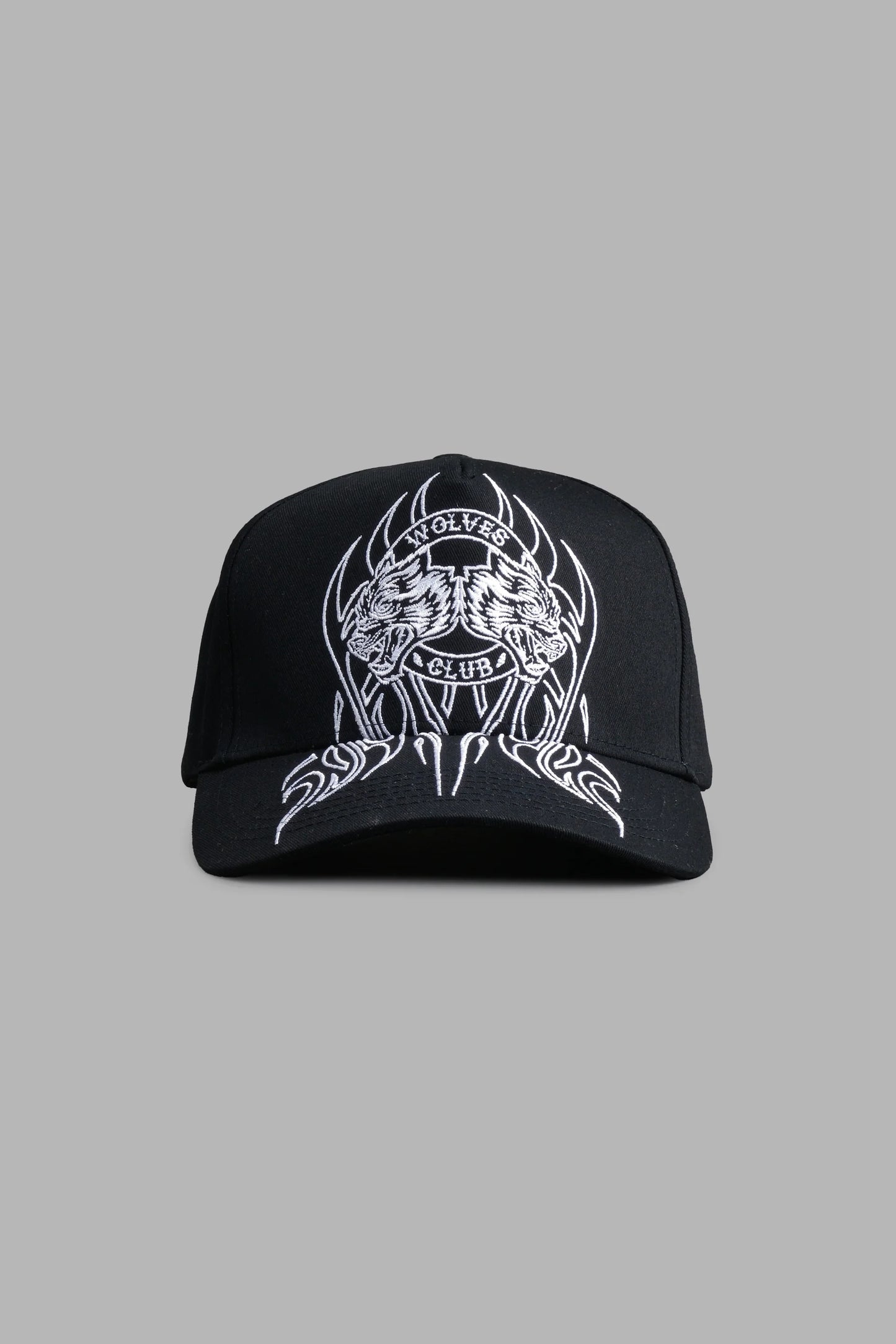 Finite Flame 5 Panel Hat in Black