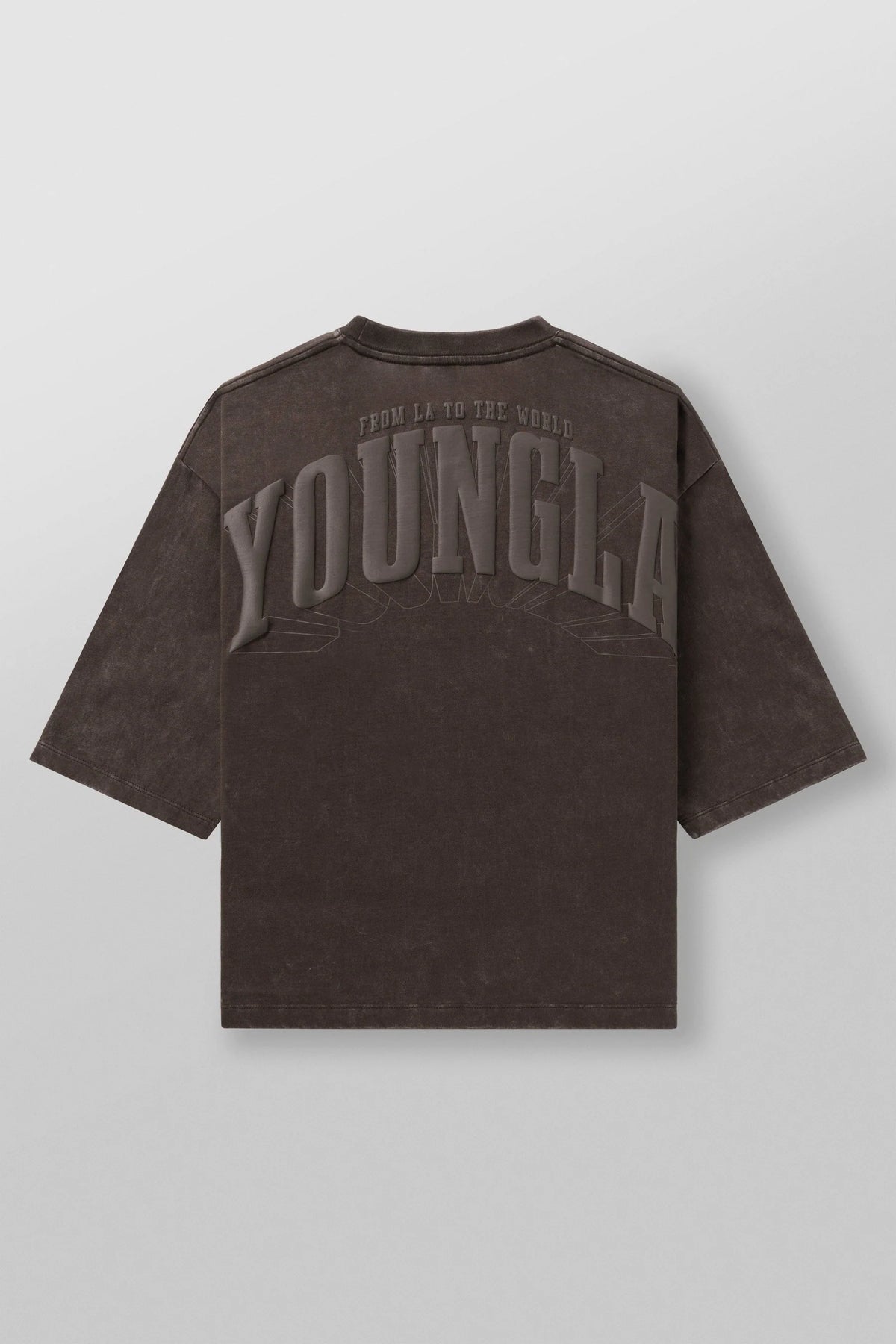 4138 - Foundation Cropped Tees | Brown Wash